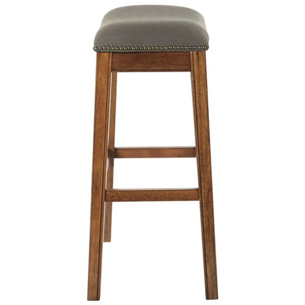 Tabouret de bar transitionnel à hauteur de bar Austin - Brun