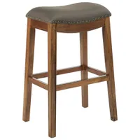 Tabouret de bar transitionnel à hauteur de bar Austin - Brun