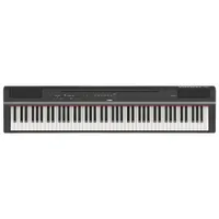 Yamaha P-125A 88-Key Weighted Hammer Action Digital Piano with Power Supply & Sustain Pedal - Black