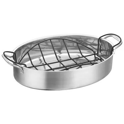 Cuisinart 17" Stainless Steel Oval Roaster Roasting Pan