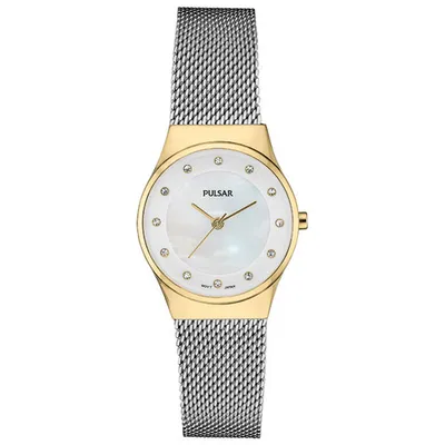 Pulsar 27mm Women's Casual Watch - Gold/Mother of Pearl