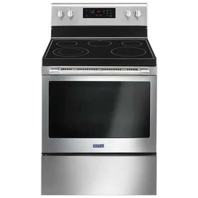 Cuisinière élect autonome surf lisse 5,3 pi³ 30 po Maytag (YMER6600FZ) - BO - Parfait état