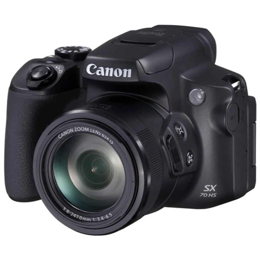 Appareil photo numérique antichoc Wi-Fi PowerShot SX70 HS 20,3 Mpx à zoom optique 65x de Canon-Noir