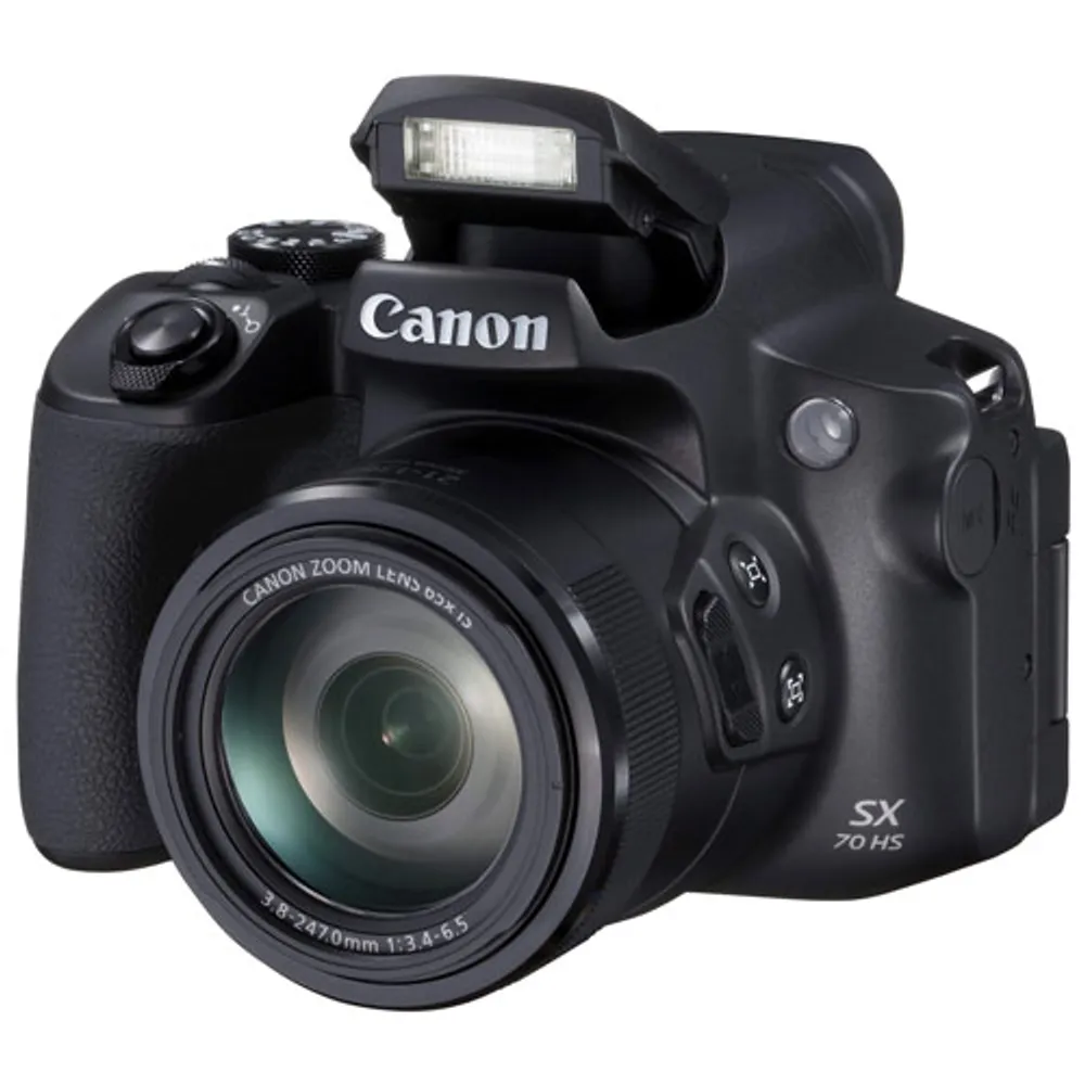 Appareil photo numérique antichoc Wi-Fi PowerShot SX70 HS 20,3 Mpx à zoom optique 65x de Canon-Noir