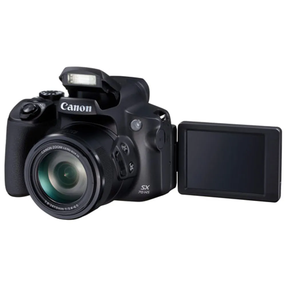 Canon PowerShot SX70 HS Shockproof Wi-Fi 20.3MP 65x Optical Zoom Digital Camera - Black