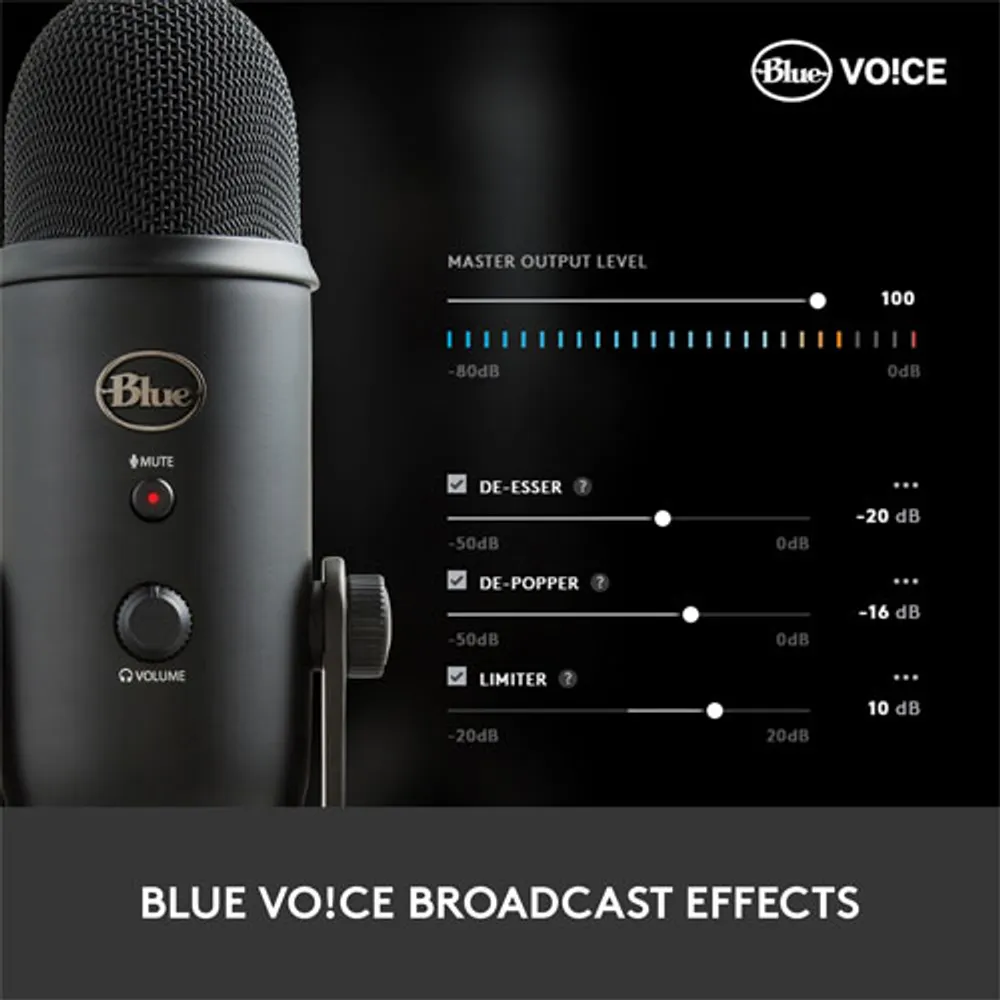 Blue Microphones Yeticaster USB Mic Broadcast Studio Bundle