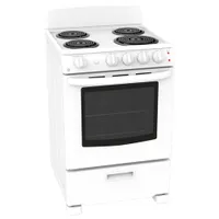 GE 24" 2.9 Cu. Ft. Freestanding Coil Top Electric Range (JCAS300DMWW) - White