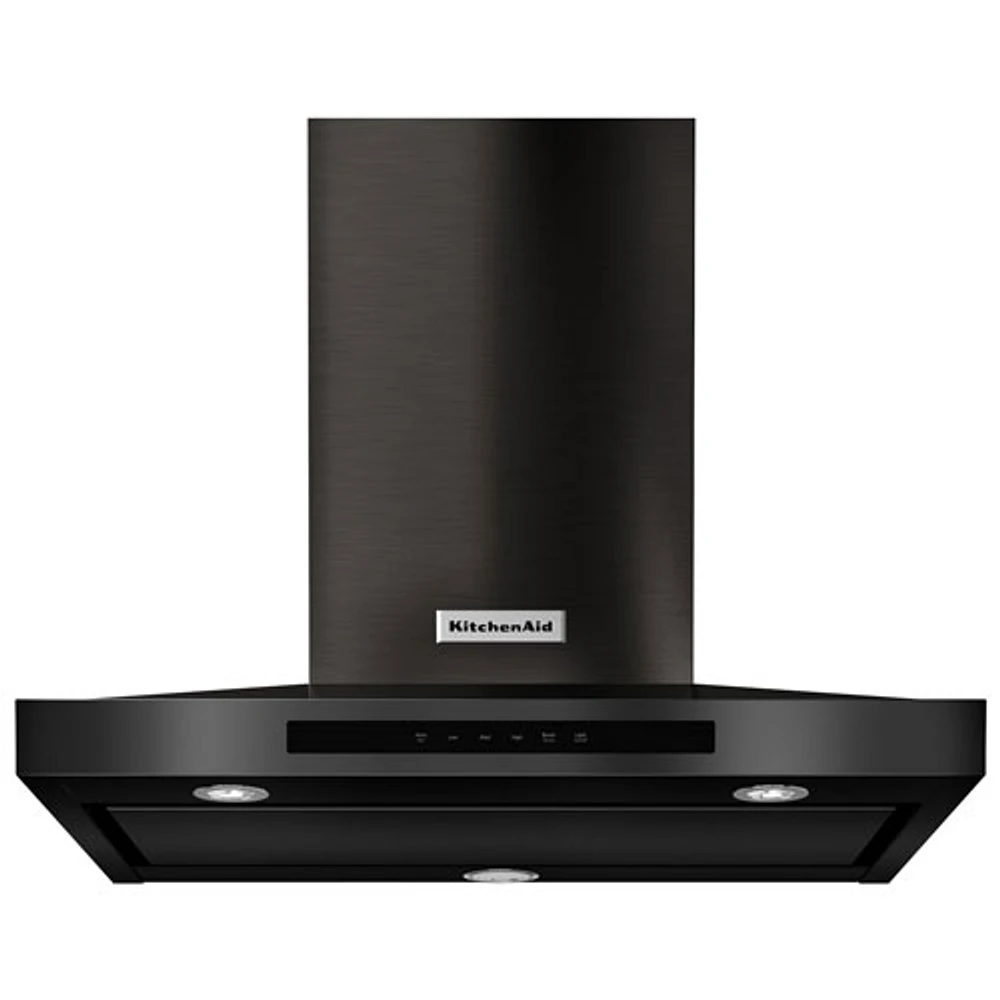 KitchenAid 30" Wall Mount Range Hood (KVWB600HBS) - Black Stainless