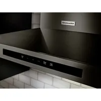 KitchenAid 30" Wall Mount Range Hood (KVWB600HBS) - Black Stainless