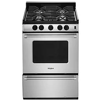 Whirlpool 24" 3.0 Cu. Ft. Self-Clean Freestanding Gas Range (WFG500M4HS) - Stainless Steel