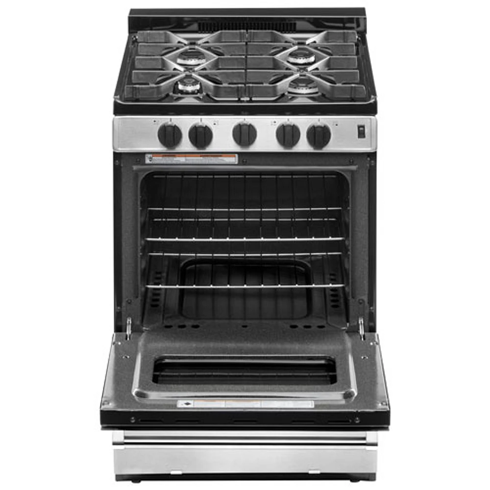 Whirlpool 24" 3.0 Cu. Ft. Self-Clean Freestanding Gas Range (WFG500M4HS) - Stainless Steel