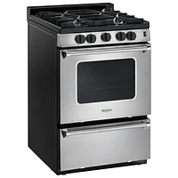 Whirlpool 24" 3.0 Cu. Ft. Self-Clean Freestanding Gas Range (WFG500M4HS) - Stainless Steel