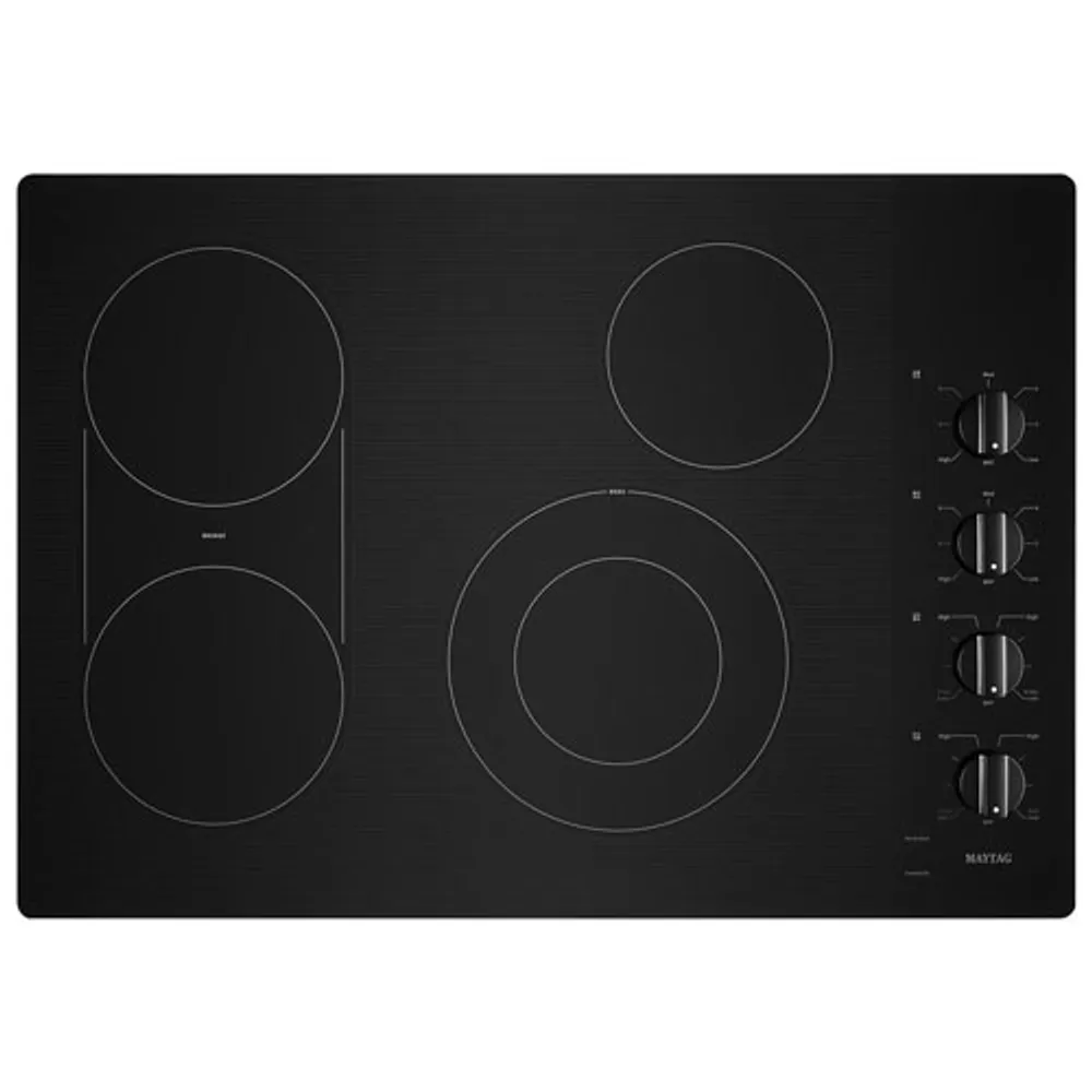 Maytag 30" 4-Element Electric Cooktop (MEC8830HB) - Black