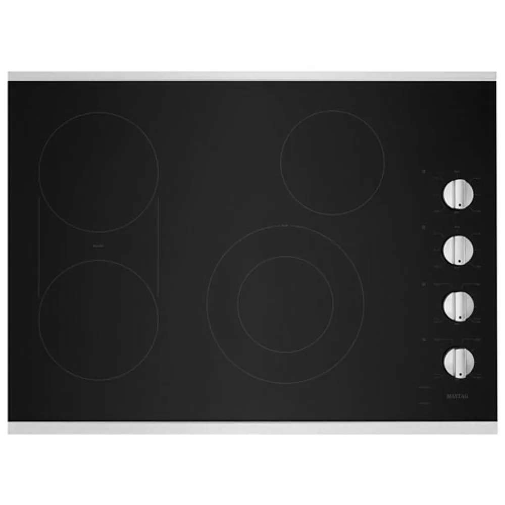 Maytag 30" 4-Element Electric Cooktop (MEC8830HS) - Stainless Steel