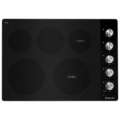 KitchenAid 30" 5-Element Electric Cooktop (KCES550HSS) - Stainless Steel
