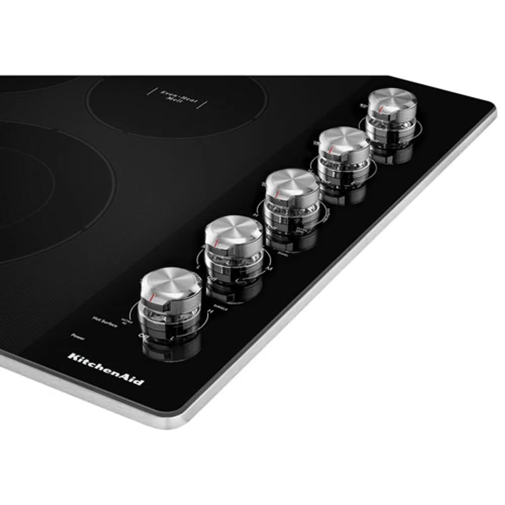 KitchenAid 30" 5-Element Electric Cooktop (KCES550HSS) - Stainless Steel