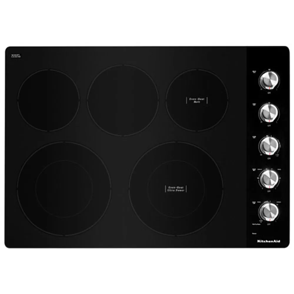 KitchenAid 30" 5-Element Electric Cooktop (KCES550HSS) - Stainless Steel