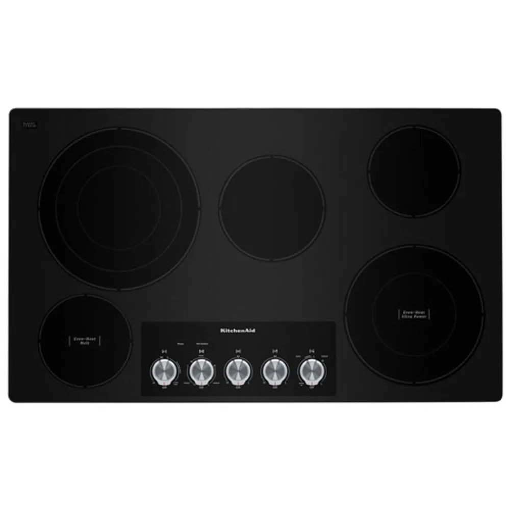 KitchenAid 36" 5-Element Electric Cooktop (KCES556HSS) - Stainless Steel