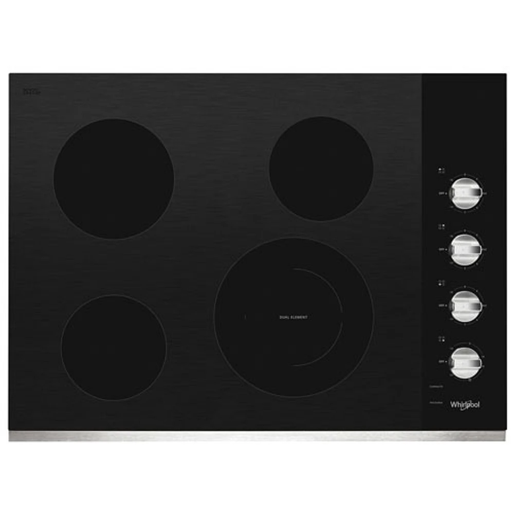 Surface de cuisson électrique lisse de 30 po de Whirlpool (WCE55US0HS) - Acier inoxydable