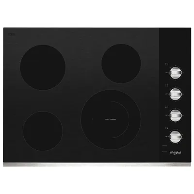 Whirlpool 30" 4-Element Electric Cooktop (WCE55US0HS) - Stainless Steel