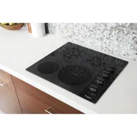 Whirlpool 22" 4-Element Electric Cooktop (WCE55US4HB) - Black