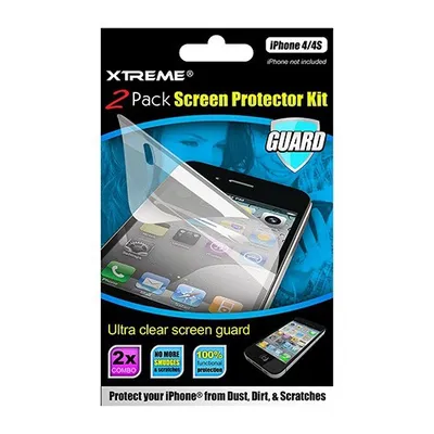 Xtreme 2 PK Ultra Clear iPhone 4s Screen Protect
