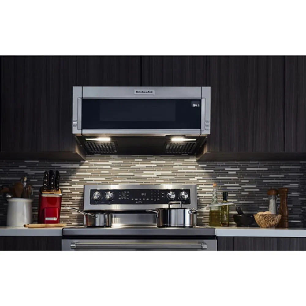 Kitchenaid 30" Over-The-Range Microwave Hood Combo - 1.1 Cu. Ft. - Stainless Steel