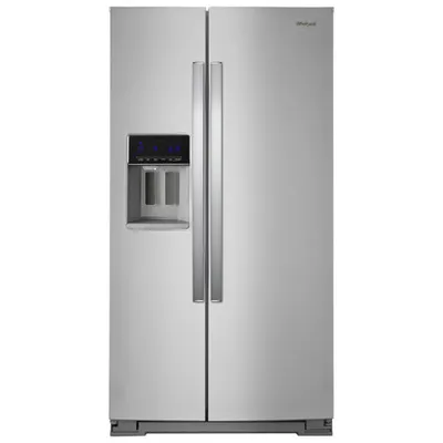 Whirlpool 36" 20.6 Cu. Ft. Counter-Depth Side-By-Side Refrigerator (WRS571CIHZ) - Stainless Steel