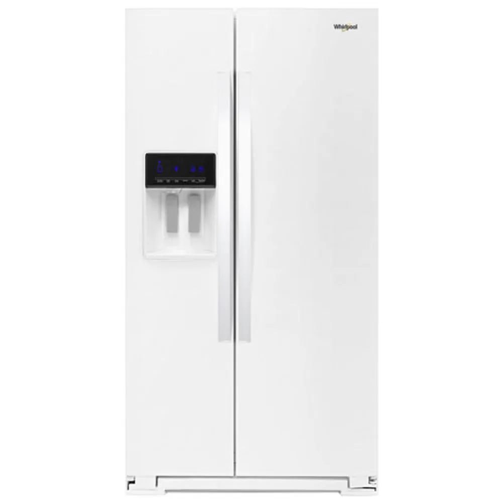 Whirlpool 36" 20.6 Cu. Ft. Counter-Depth Side-By-Side Refrigerator w/ Ice Dispenser (WRS571CIHW) - White