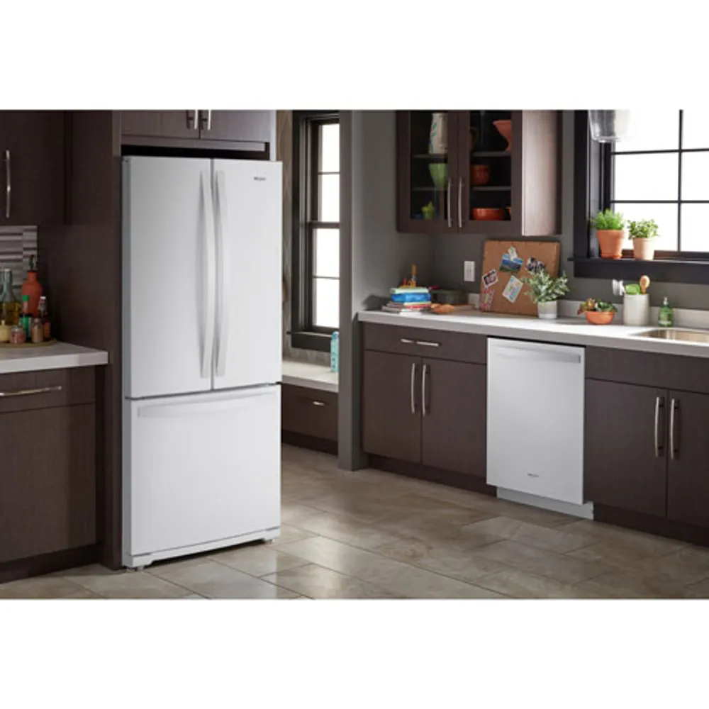 Whirlpool 30" 19.7 Cu. Ft. French Door Refrigerator (WRF560SFHW) - White