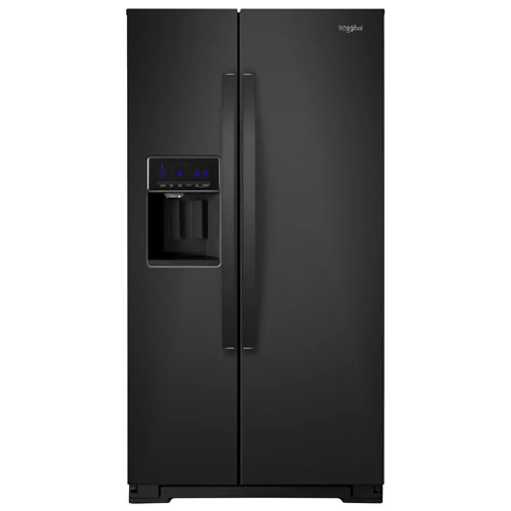Whirlpool 36" 20.6 Cu. Ft. Counter-Depth Side-By-Side Refrigerator w/ Ice Dispenser (WRS571CIHB) - Black