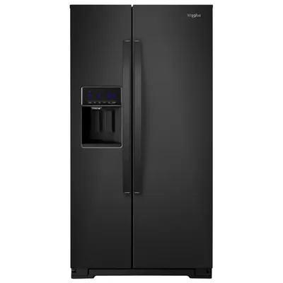 Whirlpool 36" 20.6 Cu. Ft. Counter-Depth Side-By-Side Refrigerator w/ Ice Dispenser (WRS571CIHB) - Black