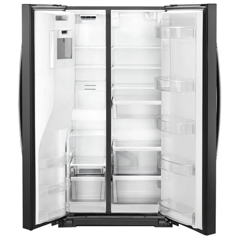 Whirlpool 36" 20.6 Cu. Ft. Counter-Depth Side-By-Side Refrigerator w/ Ice Dispenser (WRS571CIHB) - Black