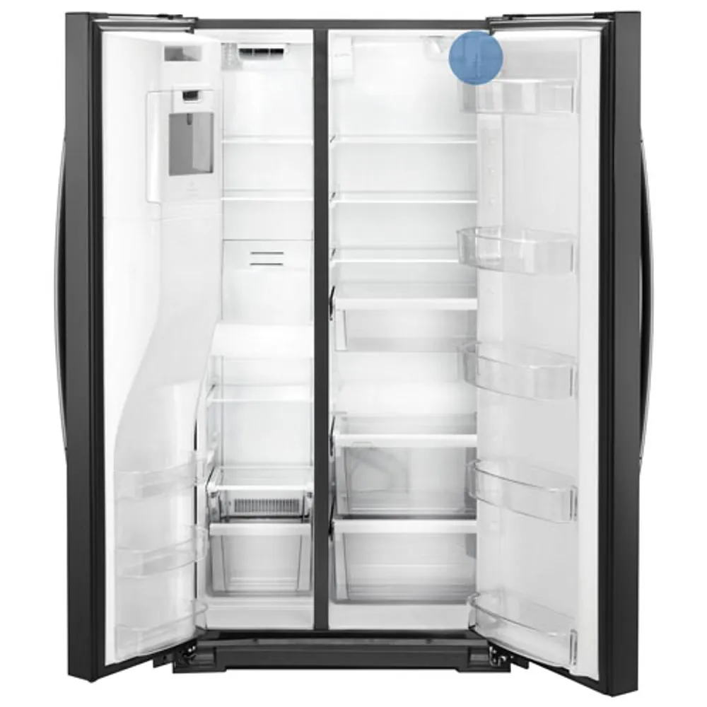 Whirlpool 36" 20.6 Cu. Ft. Counter-Depth Side-By-Side Refrigerator w/ Ice Dispenser (WRS571CIHB) - Black