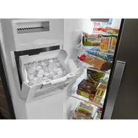 Whirlpool 36" 20.6 Cu. Ft. Counter-Depth Side-By-Side Refrigerator w/ Ice Dispenser (WRS571CIHB) - Black