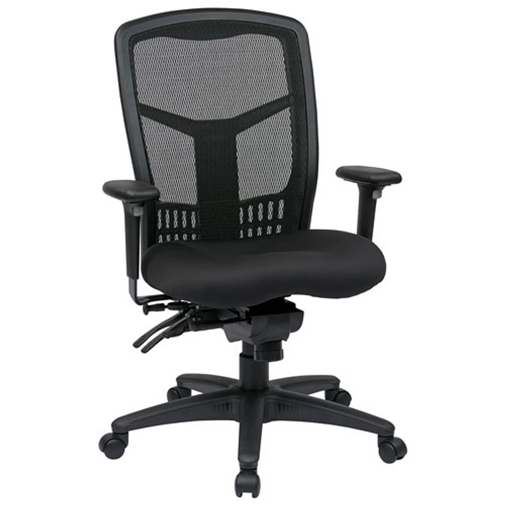 Pro-Line II ProGrid Ergonomic High-Back Bonded Leather Manager Chair - Coal