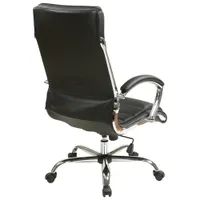 Work Smart FL Faux Leather Executive Chair - Black