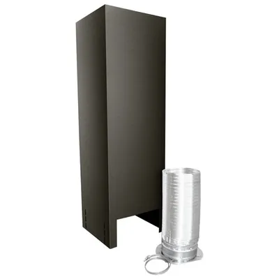 Whirlpool Island Mount Hood Chimney Extension (EXTKIT16ES) - Black Stainless Steel