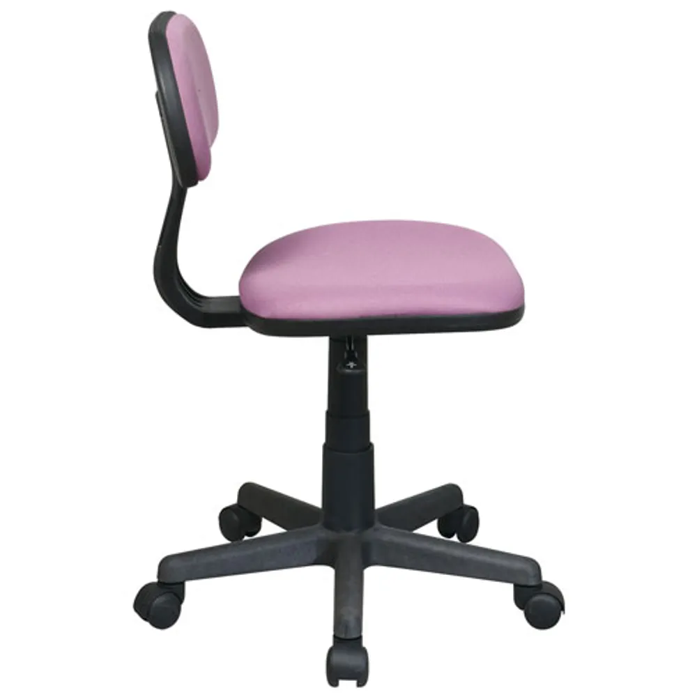 OSP Designs 499 Low-Back Polyester Task Chair - Purple