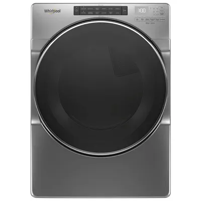 Whirlpool 7.4 Cu. Ft. Electric Steam Dryer (YWED6620HC) - Chrome Shadow