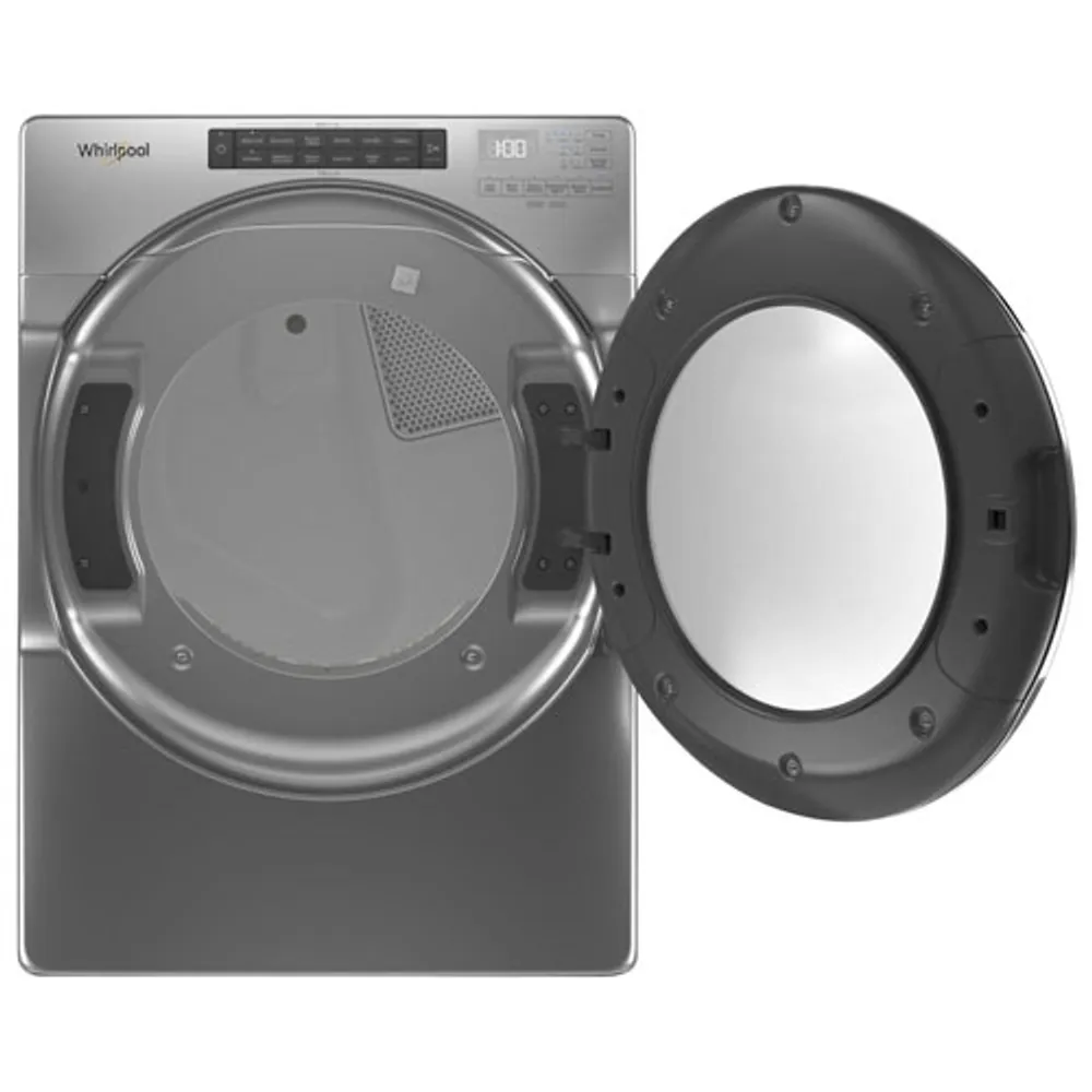Whirlpool 7.4 Cu. Ft. Electric Steam Dryer (YWED6620HC) - Chrome Shadow