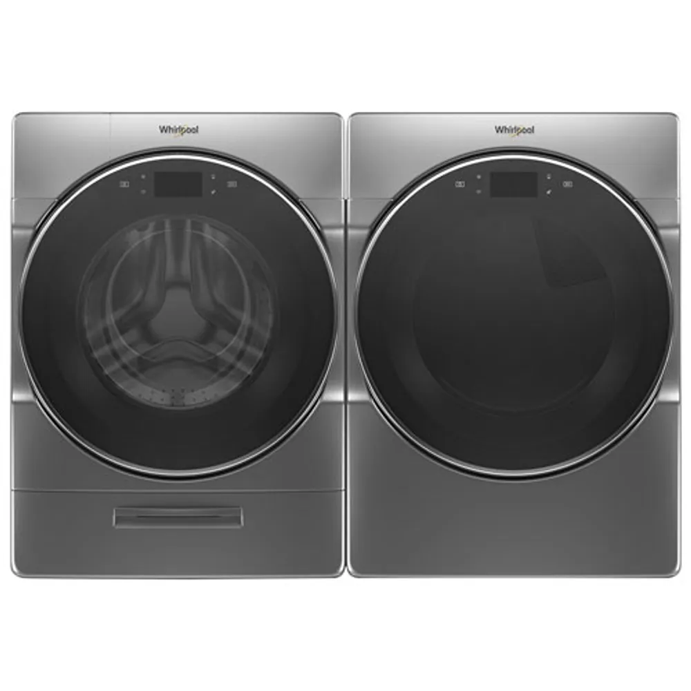 Whirlpool 7.4 Cu. Ft. Electric Steam Dryer (YWED9620HC) - Chrome Shadow