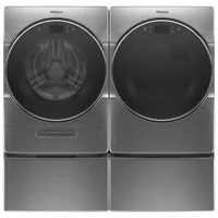 Whirlpool 7.4 Cu. Ft. Electric Steam Dryer (YWED9620HC) - Chrome Shadow