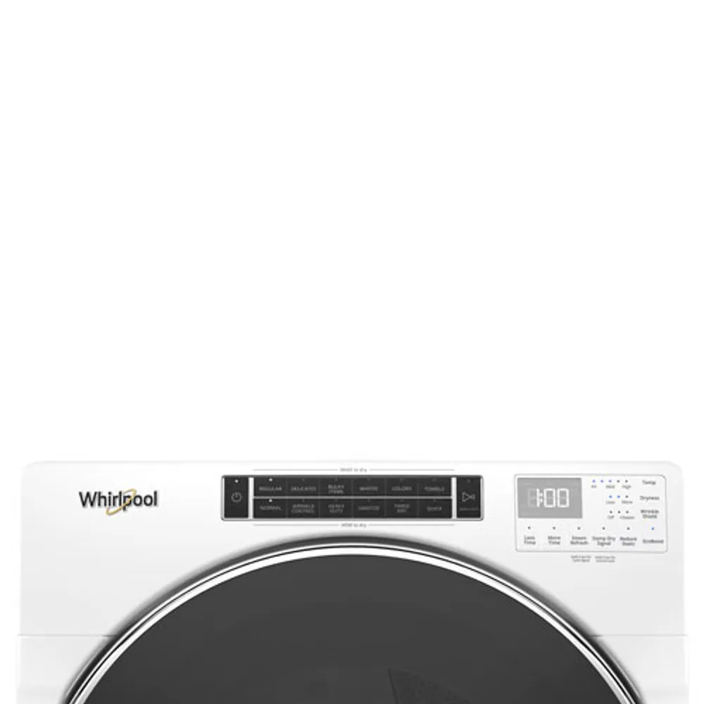 Whirlpool 7.4 Cu. Ft. Gas Steam Dryer (WGD9620HW) - White