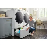 Whirlpool 7.4 Cu. Ft. Gas Steam Dryer (WGD9620HW) - White