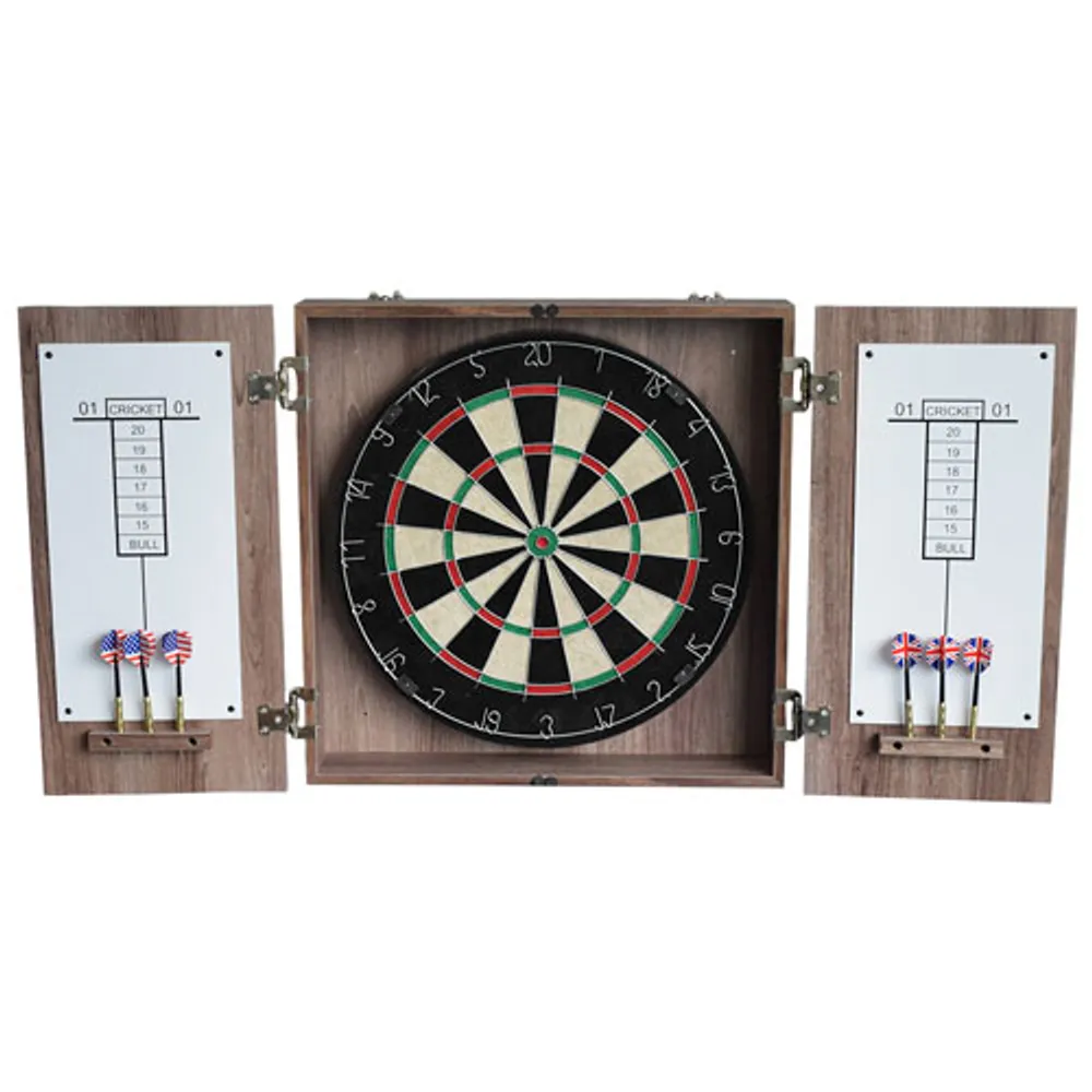 Hathaway Winchester 18" Steel Tip Dart Board Cabinet