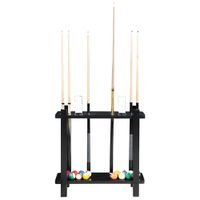 Hathaway Billiard Cue Rack - Black