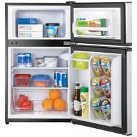 Insignia 3.0 Cu. Ft. Freestanding Bar Fridge (NS-CF30SS9-C) - Grey/Black - Only at Best Buy