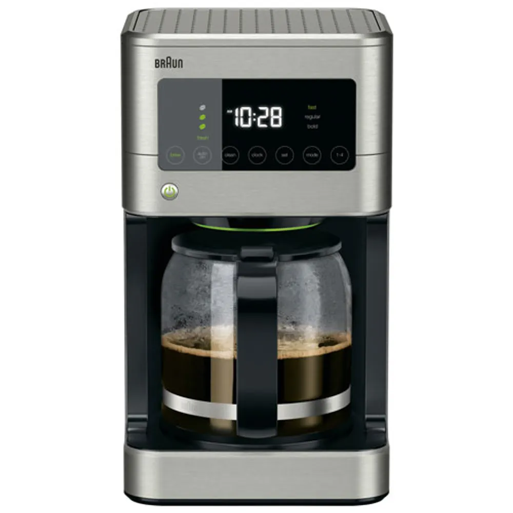 Braun’s BrewSense Coffee Maker - 12-Cup - Stainless Steel