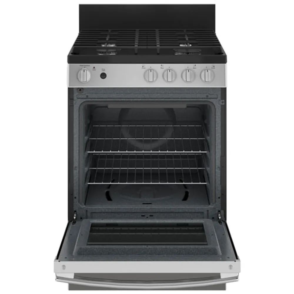 GE 24" 2.9 Cu. Ft. Free-Standing Gas Range (JCGAS640RMSS) - Stainless Steel